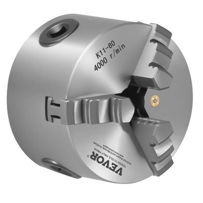 80 mm 3-Jaw Self-Centering Lathe Chuck for Lathe Drilling Milling Machine