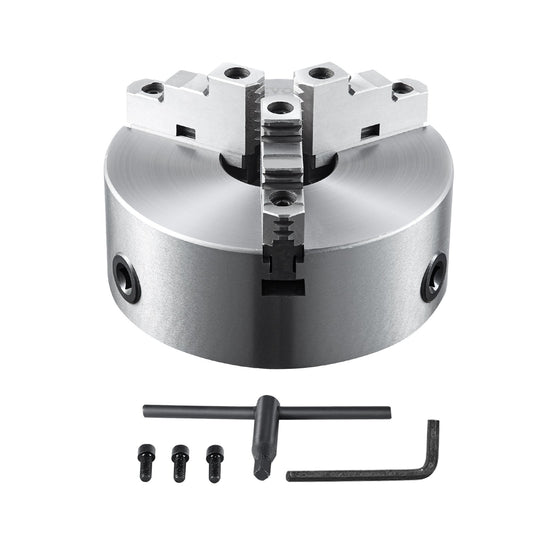 VEVOR 3-Jaw Lathe Chuck, 200 mm, Self-Centering Lathe Chuck, 4-200 mm Clamping Range