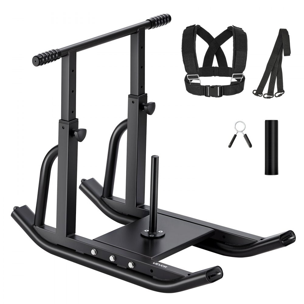 Weight Pull Push Sled Workout Fitness Strength Speed Training Sled Black