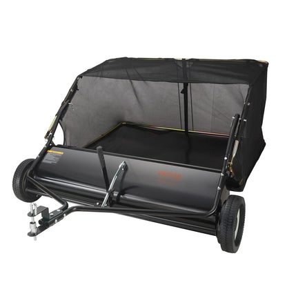 Tow-Behind Lawn Sweeper 1.1m with 25 cu. ft Capacity & Adjustable Height