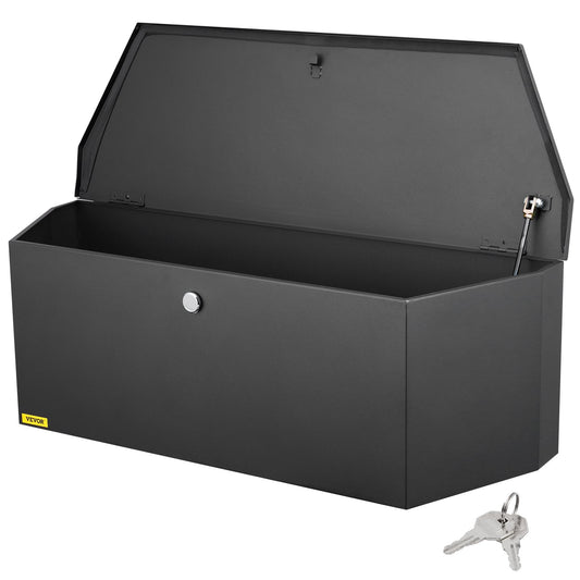VEVOR Trailer Tongue Box, Carbon Steel Tongue Box Tool Chest, Heavy Duty Trailer