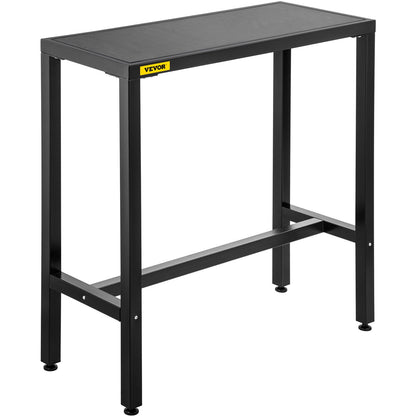 VEVOR Outdoor Bar Table, 38.6\" L x 15\" W x 38.6\" H, Narrow Rectangular Height