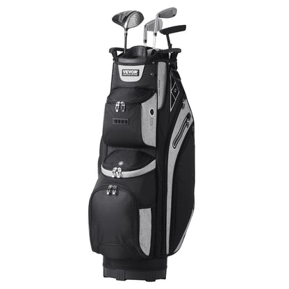 VEVOR Golf Cart Bag with 14 Way Organizer Divider Top, 36” 13 Pockets Premium Cart