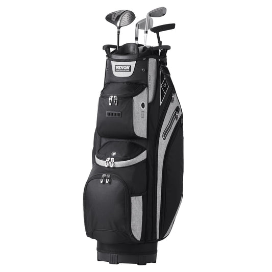 VEVOR Golf Cart Bag with 14 Way Organizer Divider Top, 36” 13 Pockets Premium Cart