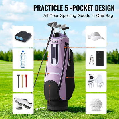 VEVOR Golf Cart Bag with 14 Way Organizer Divider Top, 36” Multiple Pockets Premium