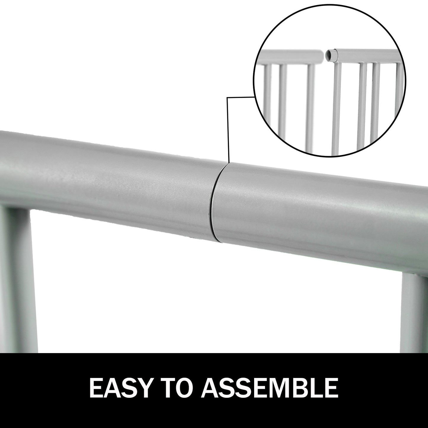 VEVOR 10 Holders Floor Bike Rack, 59" Length All-Steel Grid Bike Rack, 10-Bike Capacity