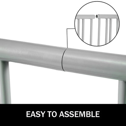 VEVOR 10 Holders Floor Bike Rack, 59" Length All-Steel Grid Bike Rack, 10-Bike Capacity