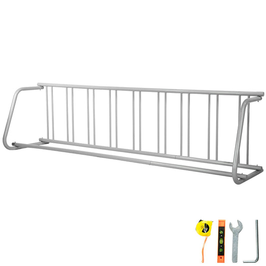 VEVOR Floor Bike Rack 9 Holders Single-side Storage Stand For Garage Street Yard