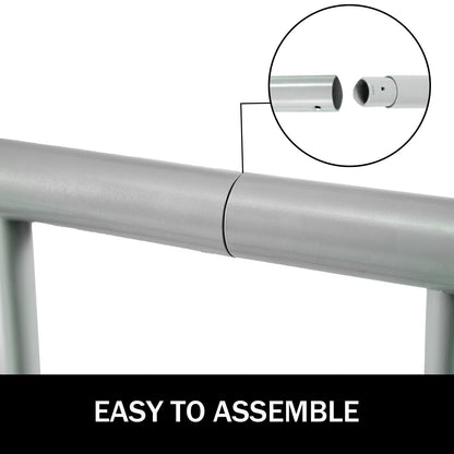 9-Bike Floor Rack: Single-Sided Steel Stand for Garage or Yard Storage