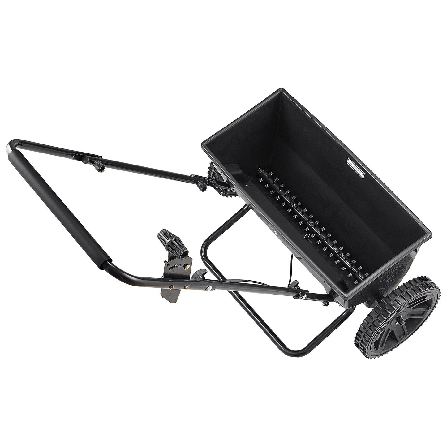 Walk-Behind Push Spreader, 22.6 kg Capacity, Drop Spreader with Hopper Grate, 18 in Spreading Width & 30 Settings, 10 in All Terrain Tires, Garden & Lawn Spreaders for Seed, Fertilizer