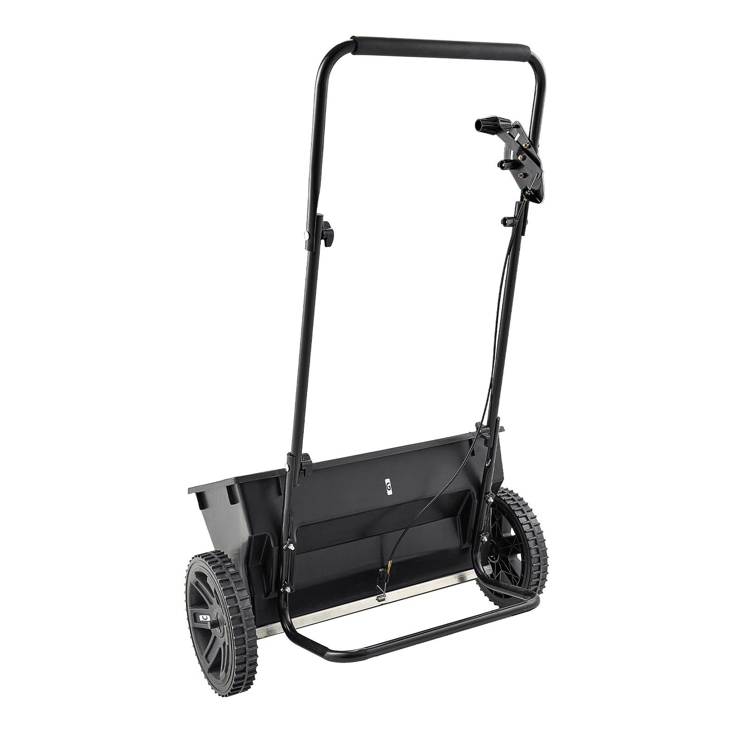 Walk-Behind Push Spreader, 22.6 kg Capacity, Drop Spreader with Hopper Grate, 18 in Spreading Width & 30 Settings, 10 in All Terrain Tires, Garden & Lawn Spreaders for Seed, Fertilizer