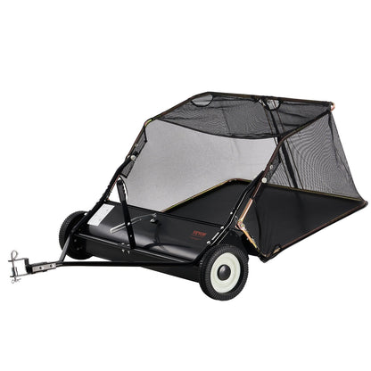 Tow-Behind Lawn Sweeper, 1.07m Wide, 12 cu.ft. Capacity, Adjustable Height