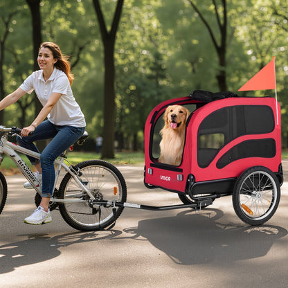 Dog Bike Trailer Pet Bicycle Trailer Cat Carrier 45 kg Water Resistant