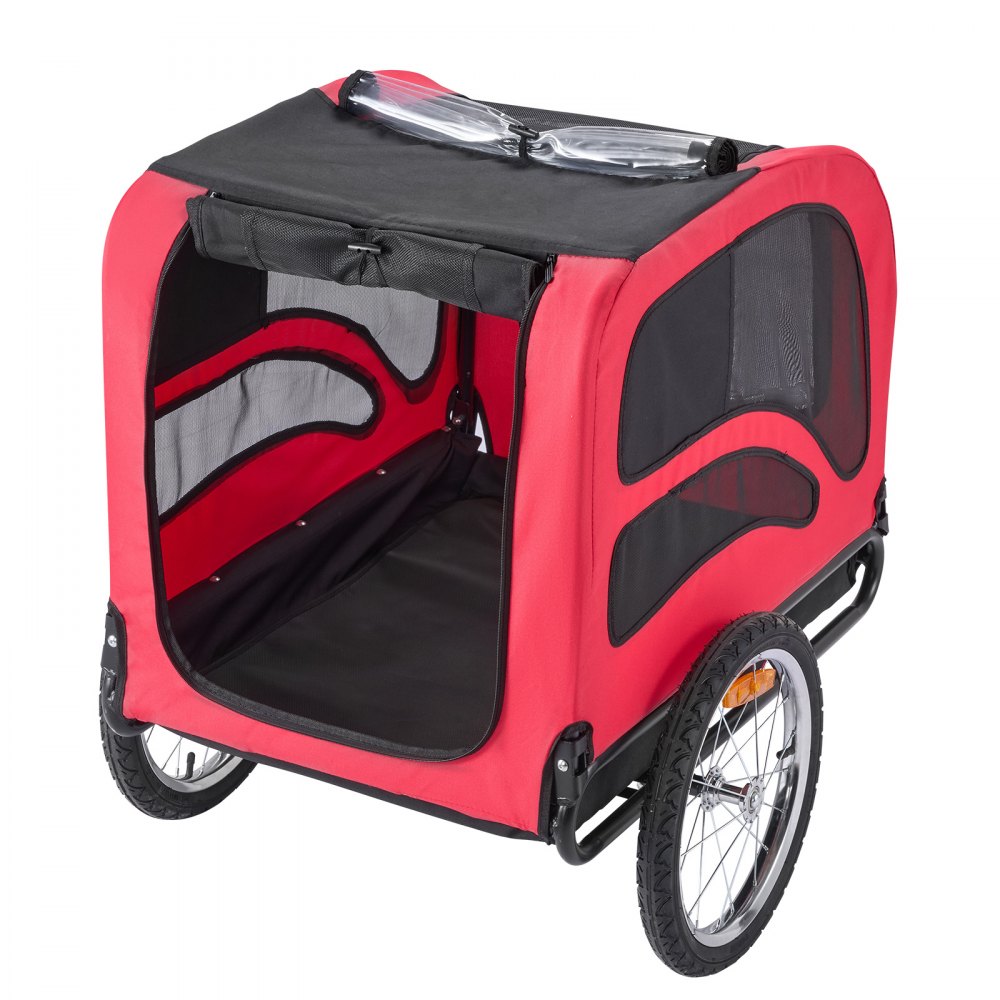 Dog Bike Trailer Pet Bicycle Trailer Cat Carrier 45 kg Water Resistant