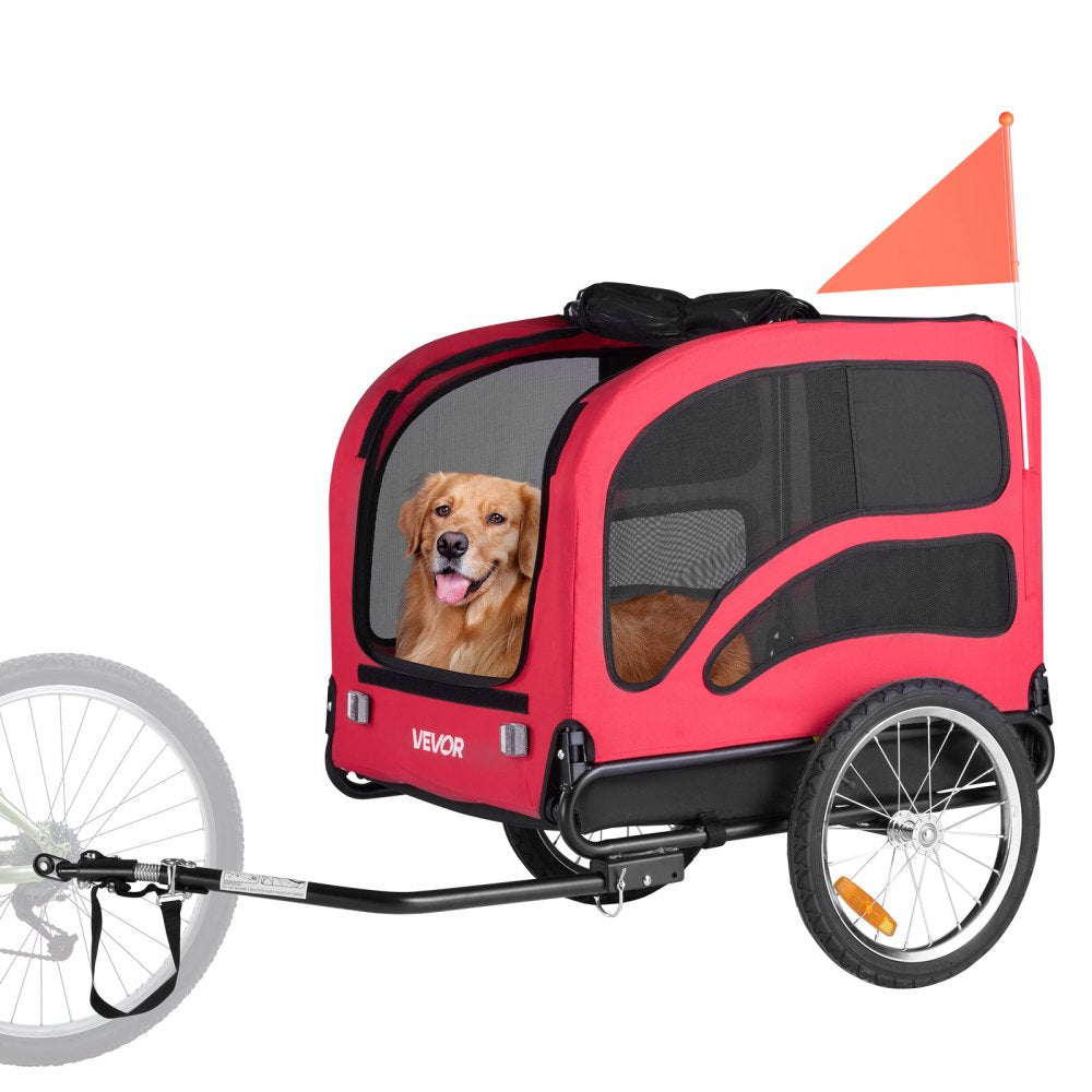 Dog Bike Trailer Pet Bicycle Trailer Cat Carrier 45 kg Water Resistant