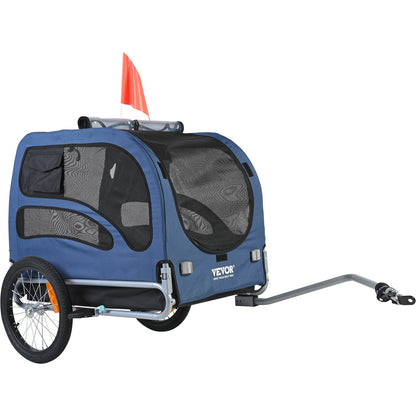 VEVOR Dog Bike Trailer, Supports up to 45 kg, Pet Cart Bicycle Carrier, Easy Folding
