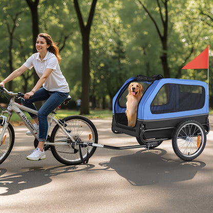 Dog Bike Trailer Pet Bicycle Trailer Cat Carrier 40 kg Water Resistant