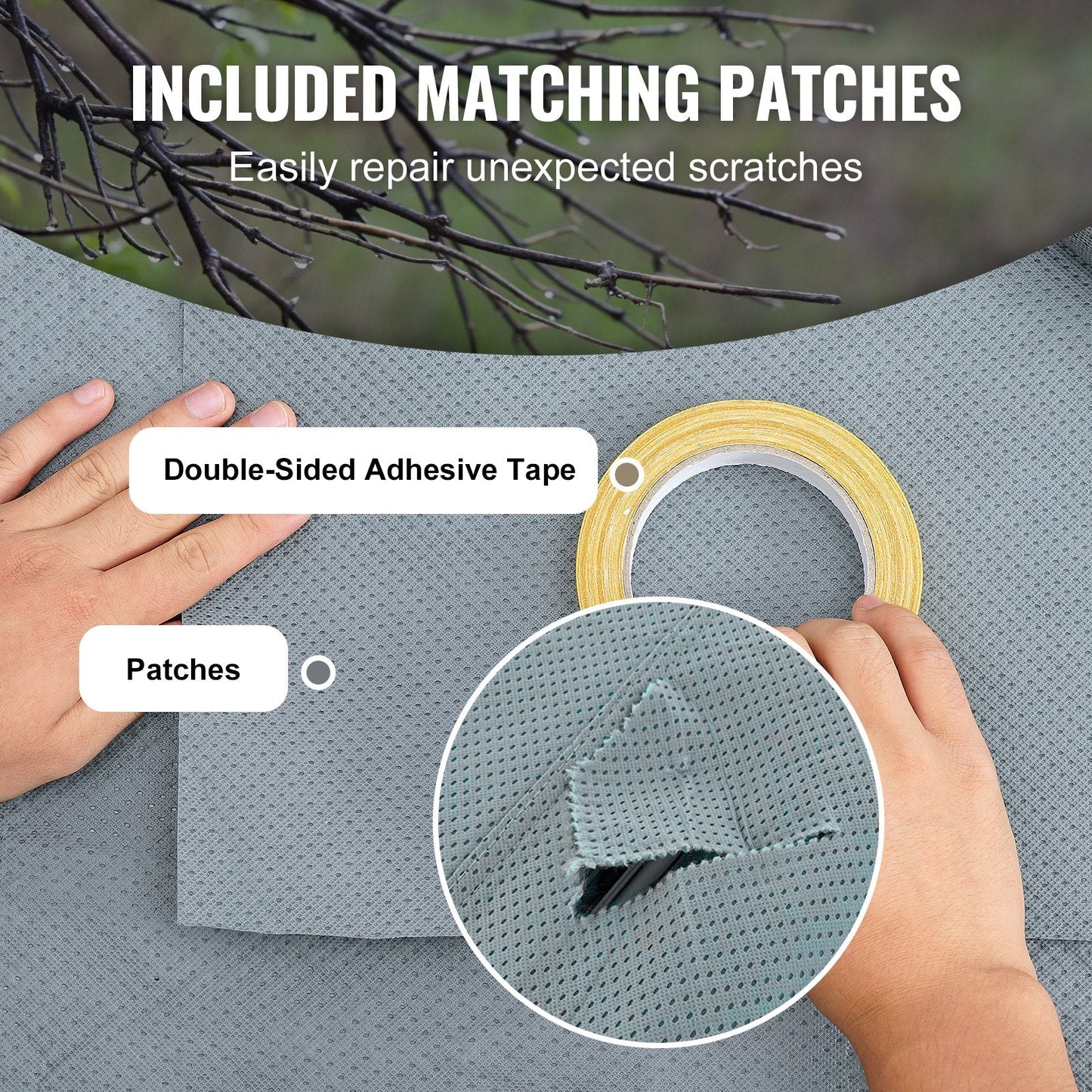 Heavy-Duty RV Cover for 7.3-7.9m Motorhomes, Waterproof and Windproof