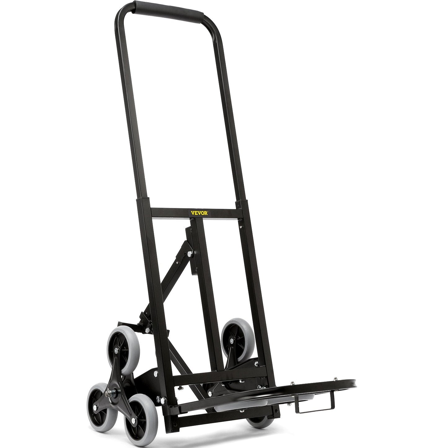 Heavy-Duty Stair Climbing Cart, 170 kg Capacity, Foldable with Adjustable Handle