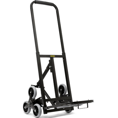 Heavy-Duty Stair Climbing Cart, 170 kg Capacity, Foldable with Adjustable Handle