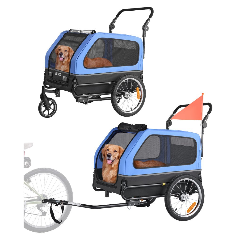Dog Bike Trailer Pet Bicycle Trailer & Stroller 40 kg Water Resistant