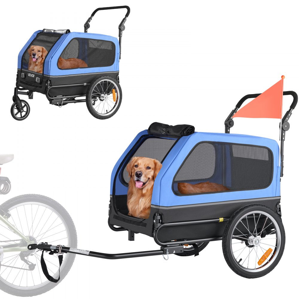 Dog Bike Trailer Pet Bicycle Trailer & Stroller 40 kg Water Resistant
