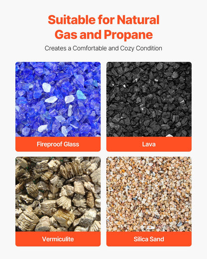 Ceramic Fire Pebble Stones, 50.8-76.2 mm 30 Pcs Lava Rocks, Reusable Fire Pit Stones Indoor and Outdoor Use, Decorative Firepit Rocks for Propane/Gas Fireplace, Stove, Courtyard, Camping