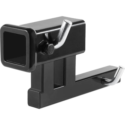 Universal Hitch Adapter: 1.25m to 2m Extender, 1.8t Capacity, Steel, Black
