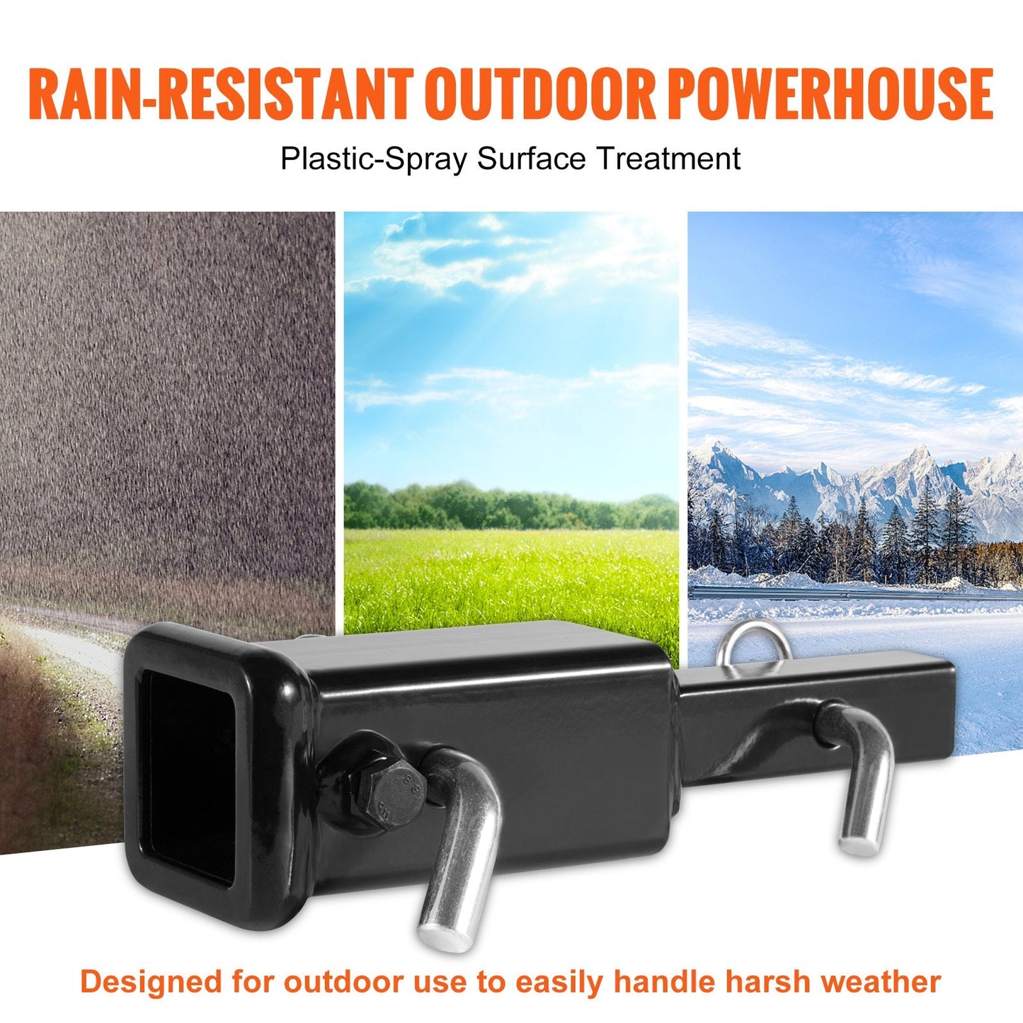 Trailer Hitch Extender: 1.5m to 2m Adapter, 1800 kg Towing Capacity, Steel