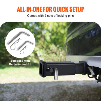 VEVOR Trailer Hitch Extender, Fits for 2" Receiver Hitch Adapter, Trailer Hitch
