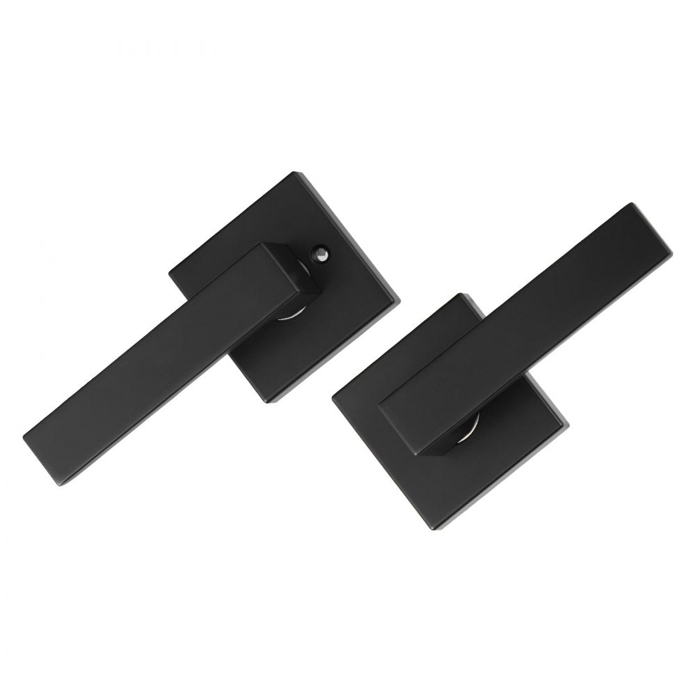 Passage Door Handle 1 Pack Matte Black Door Lever Interior Reversible Lever