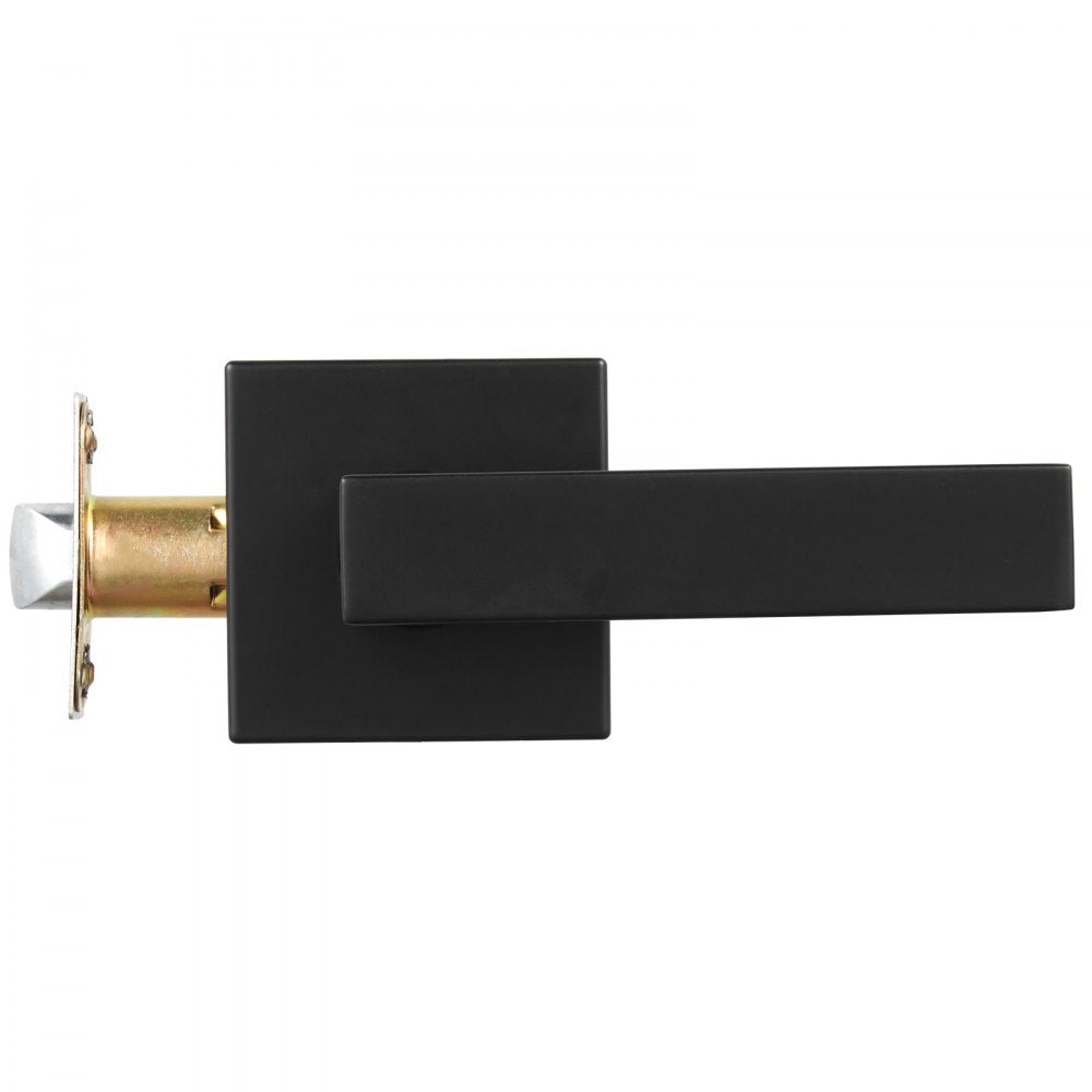 Passage Door Handle 1 Pack Matte Black Door Lever Interior Reversible Lever