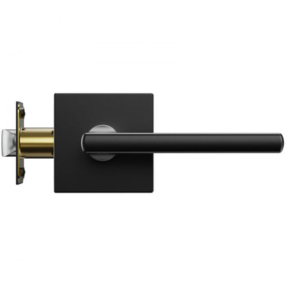 Passage Door Handle 5 Pack Matte Black Door Lever Interior Reversible Lever