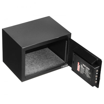 0.6 Cubic Feet Drop Safe with a Front Lock Slot Password & Turn Knob Black