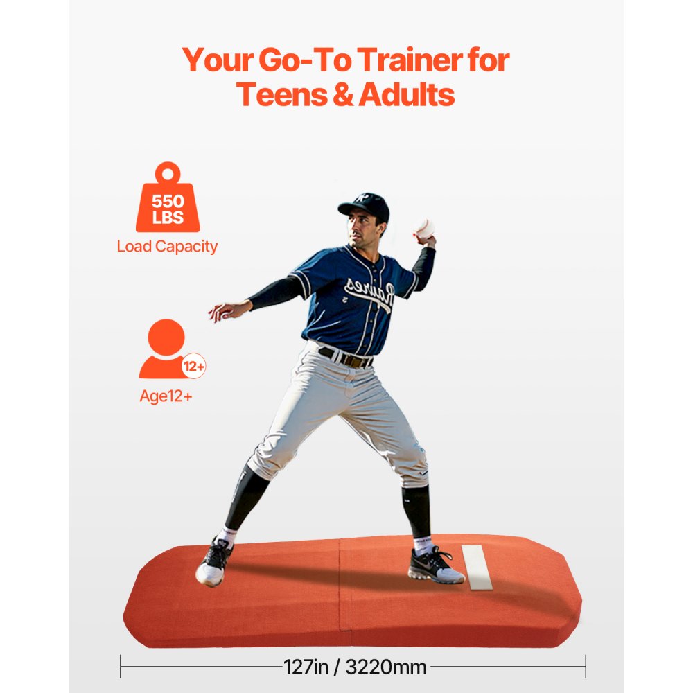 VEVOR 127 in Pitching Mound Portable Pitcher Mound Baseball Softball Training