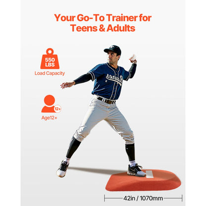 VEVOR 42 in Pitching Mound Portable Pitcher Mound Baseball Softball Training