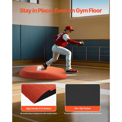 VEVOR 42 in Pitching Mound Portable Pitcher Mound Baseball Softball Training