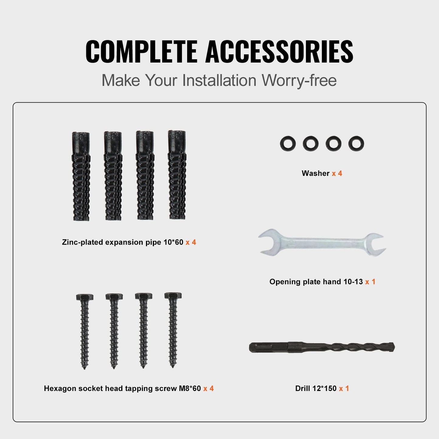 Steel Handrail for 2-3 Steps, 200 kg Capacity, Easy Assembly, Black Iron Design