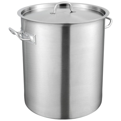 VEVOR Stainless Steel Stockpot, 42 Quart Large Cooking Pots, Multipurpose Cookware