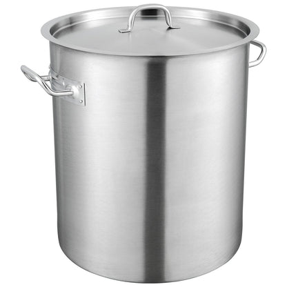 Stainless Steel 42 Quart Stockpot, 0.39m³, Multipurpose Cookware with Lid & Handle