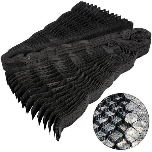 VEVOR Geo Grid Ground Grid 9x17 ft, Geo Cell Grid 4 Inch Thick, Gravel Grid HDPE