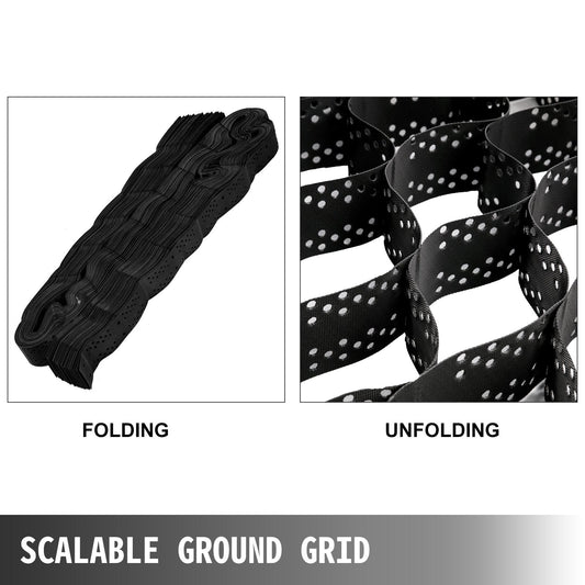 Heavy-Duty HDPE Geo Cell Grid 2.7x5.2m for Ground Stabilization and Driveways