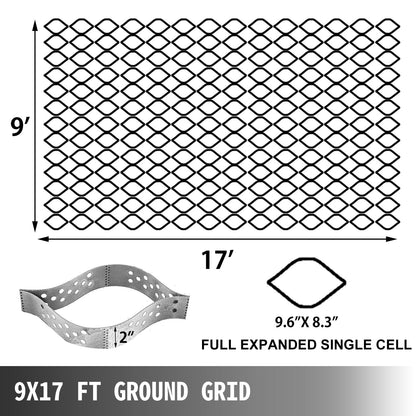Reinforced HDPE Geo Cell Grid, 2.7x5.2m, High Strength, Versatile Use