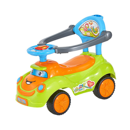 Ride On Push Car, Push Car for Toddler 19 to 36 Months, Around Buggy with Guardrails, Handle & Under-seat Storage, 25 kg Load Capacity, Foot-to-Floor Walker for Boys Girls, Green
