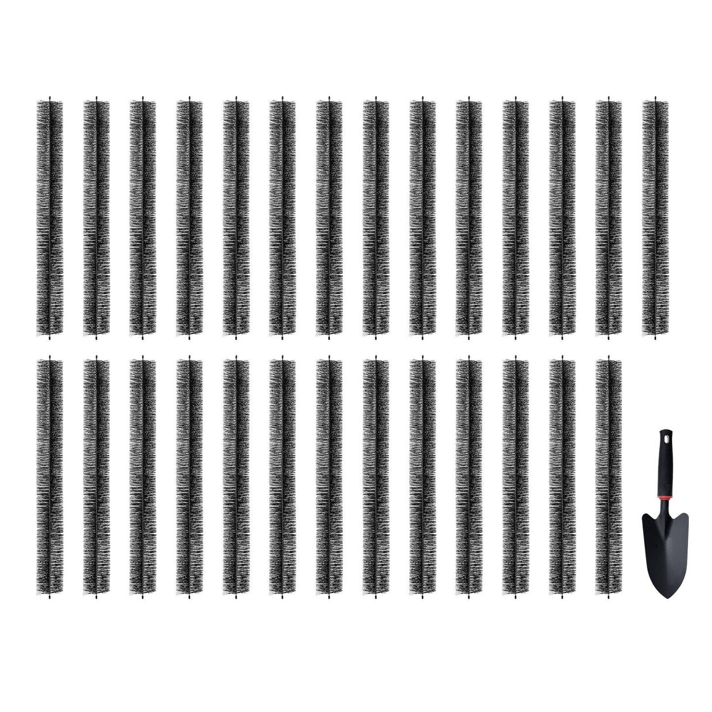 24.4m Gutter Cleaning Brush Set, 110mm Diameter, 27 Pack Leaf Guards