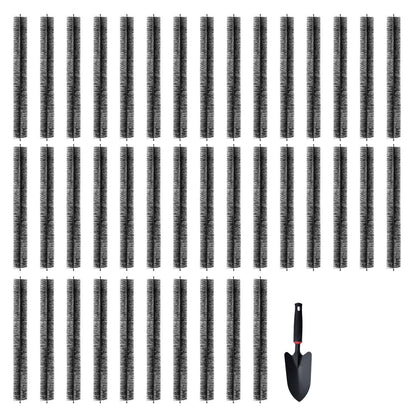 Flexible 36.6m Gutter Brush Leaf Guard, 110mm Diameter, 40 Pack, Black