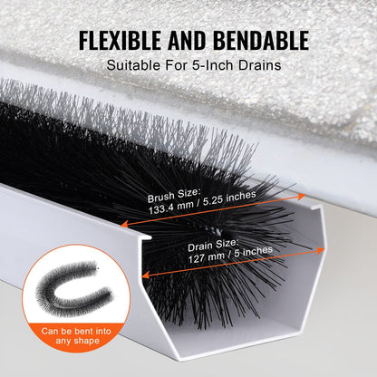 Gutter Cleaning Brush Set, 18.3m Total Length, 133mm Diameter, 20 Pack
