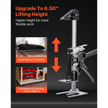 VEVOR Labor Saving Arm Jack 2 PCS 200kg Capacity 2 Modes Lifting to 165mm Black