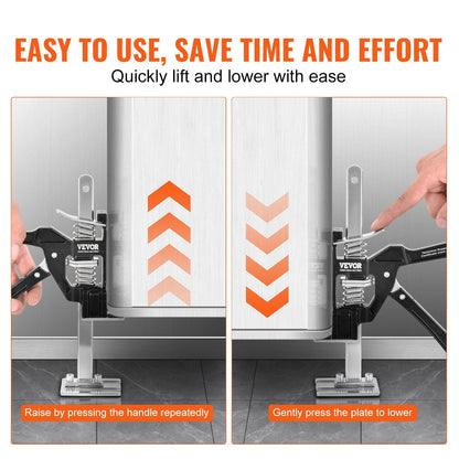 Dual Arm Lifting Jack Set, 90.7 kg Capacity, Lifts to 0.12 meters