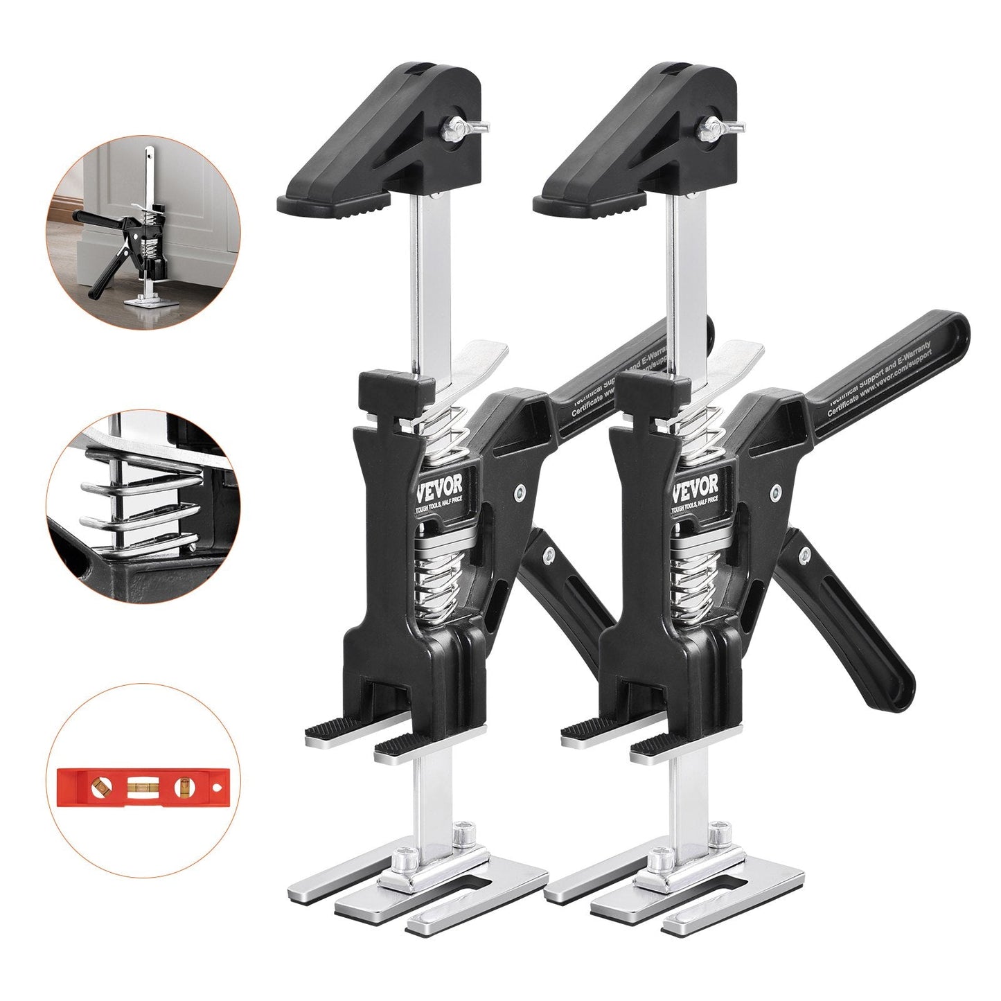Dual Arm Lifting Jack Set, 90.7 kg Capacity, Lifts to 0.12 meters